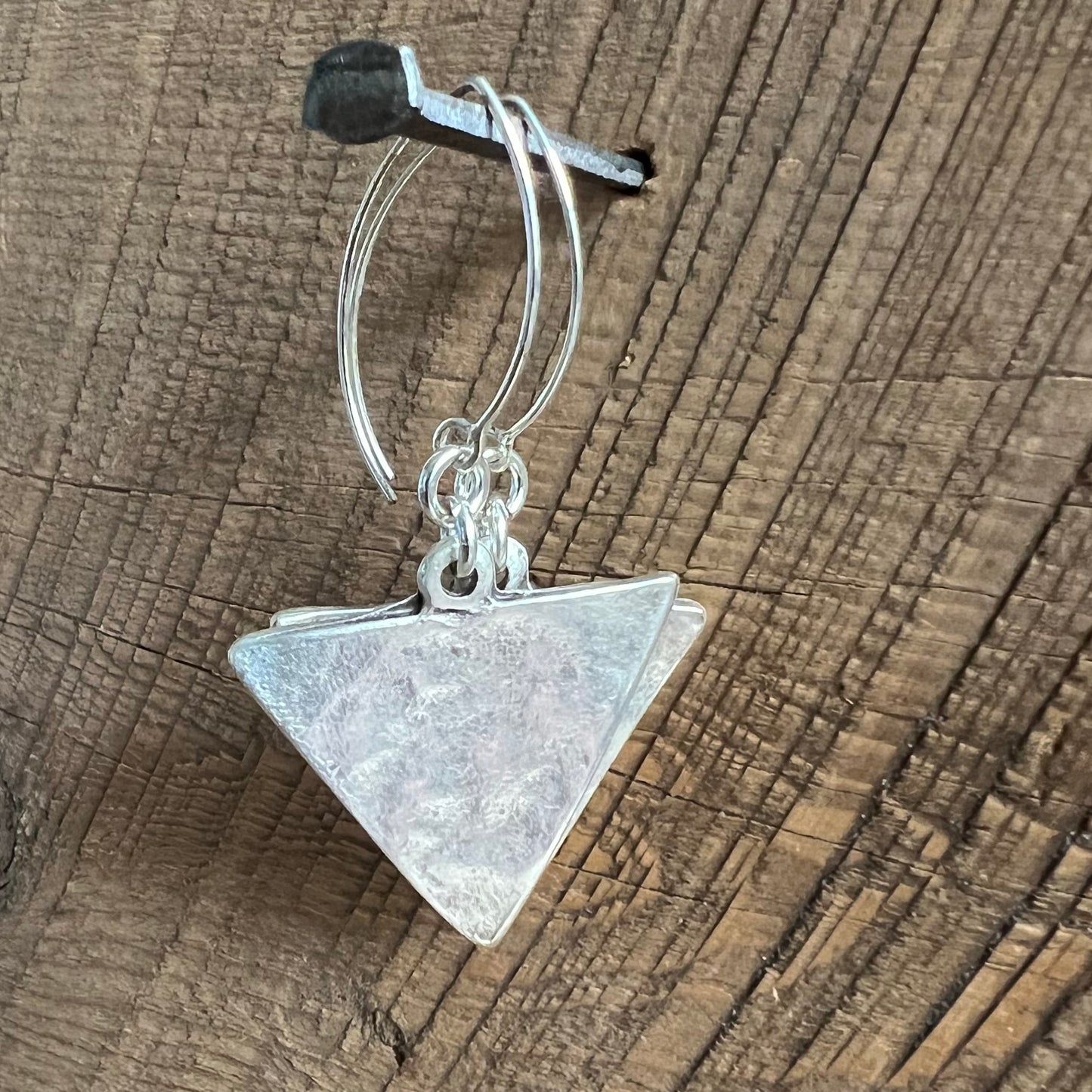 SariBlue® Silver Delta Earrings