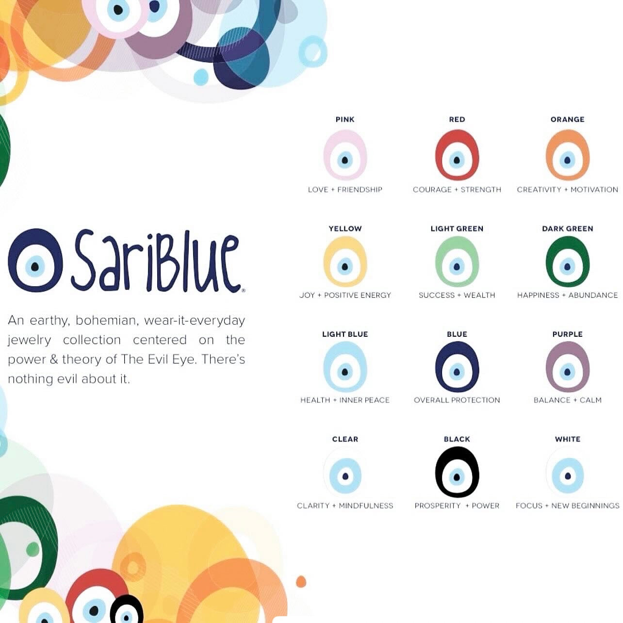 SariBlue® Sunburst with Deep Red Evil Eye Earrings