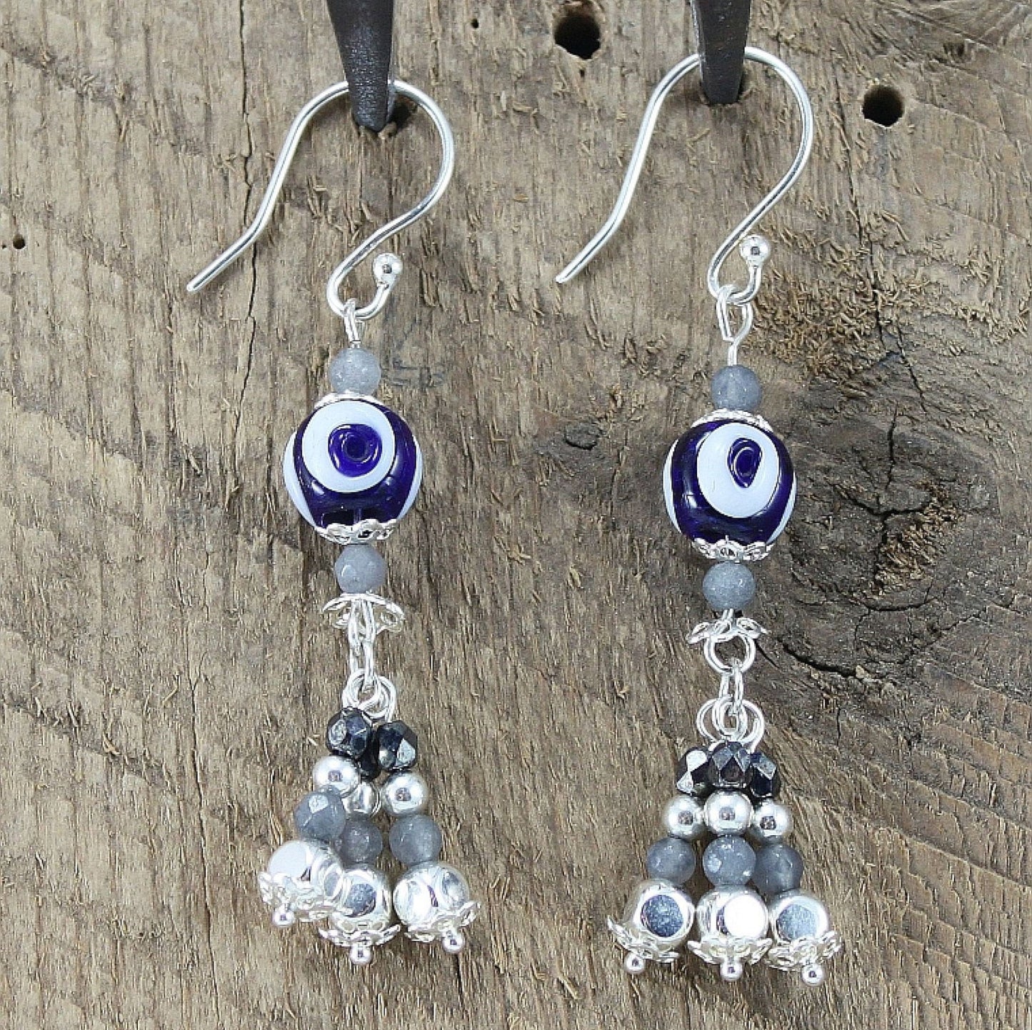 SariBlue® Nomad Evil Eye Dangle Earrings