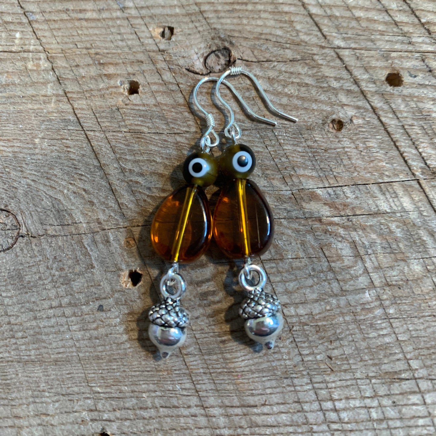 SariBlue® Acorn and Evil Eye Earrings