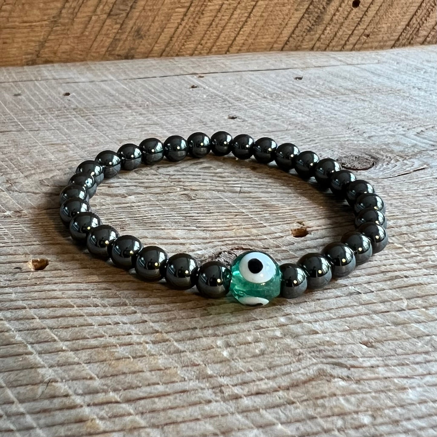 SariBlue® Evil Eye Hematite Bracelet