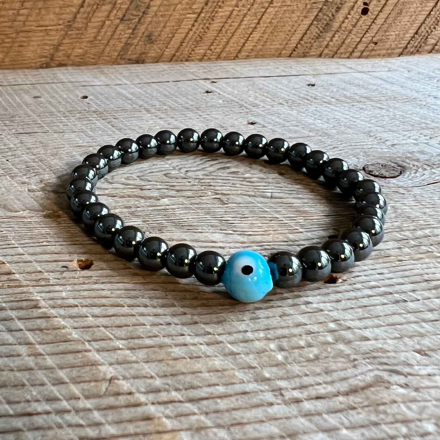 SariBlue® Evil Eye Hematite Bracelet