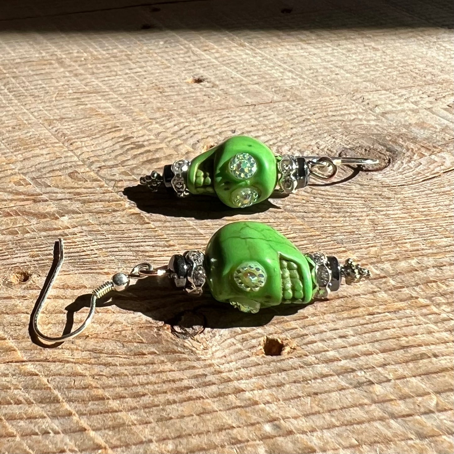 SariBlue® Sparkle Sugarskull Earrings