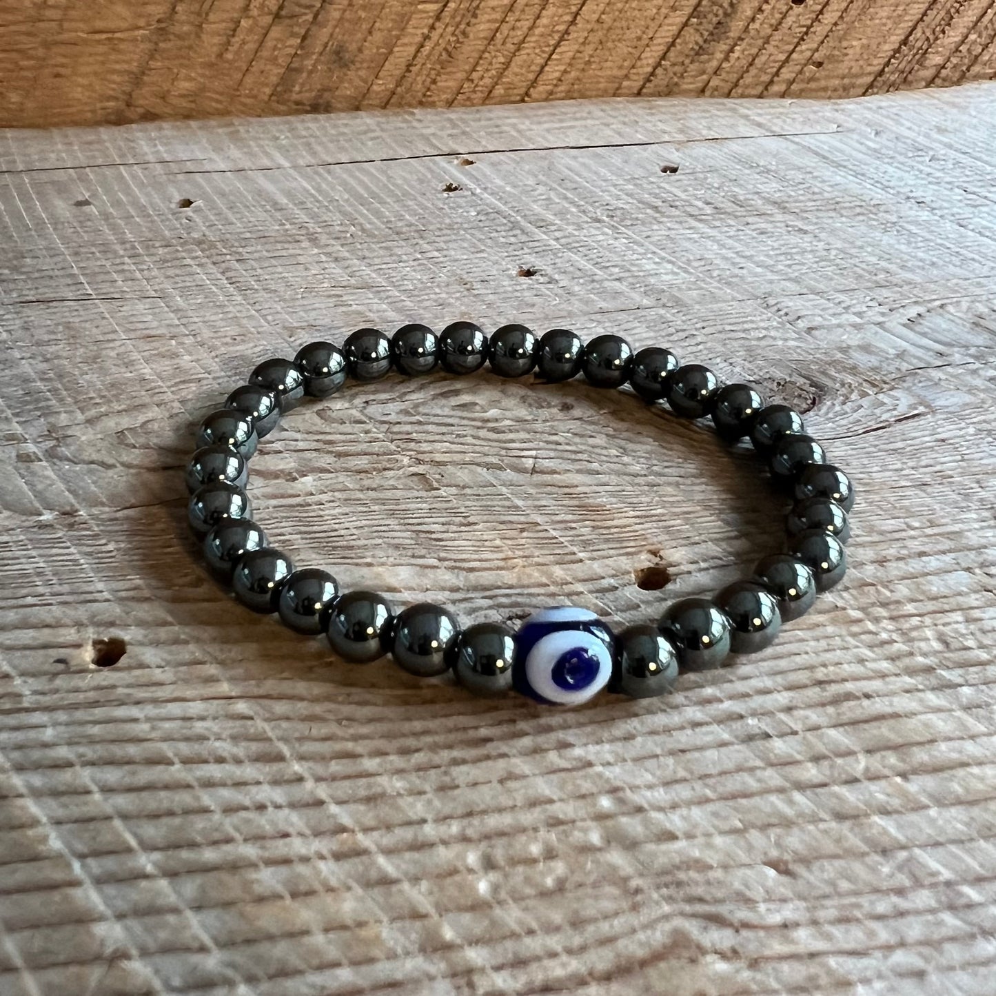 SariBlue® Evil Eye Hematite Bracelet