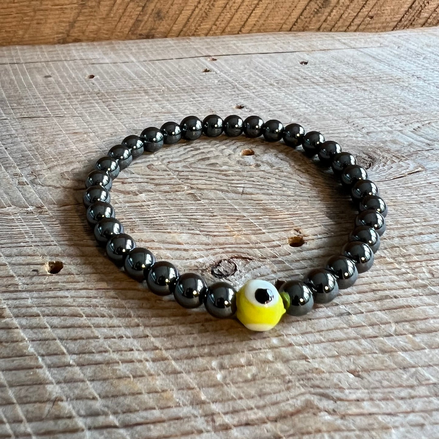 SariBlue® Evil Eye Hematite Bracelet