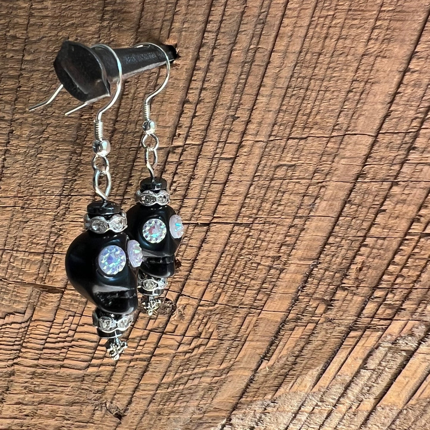 SariBlue® Sparkle Sugarskull Earrings