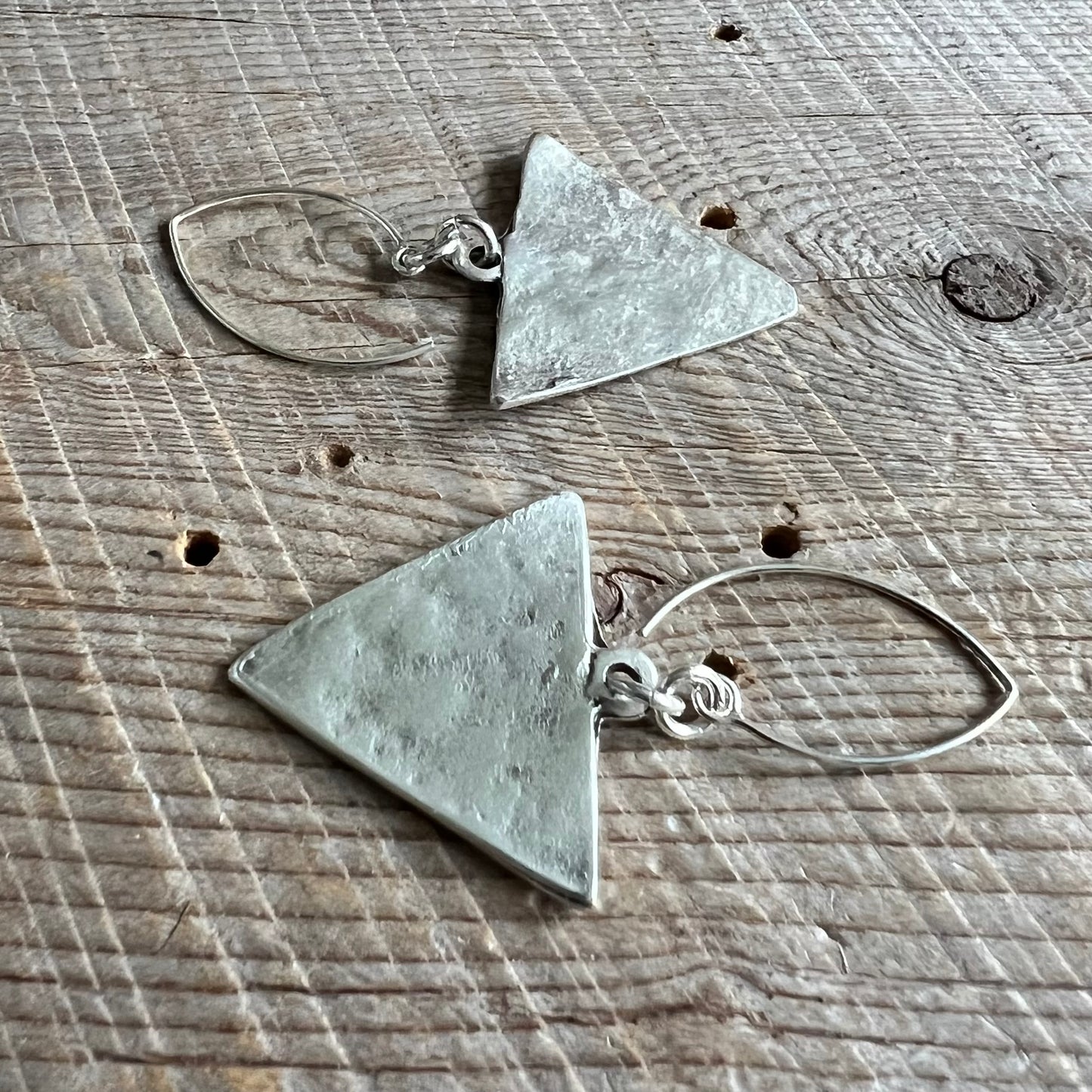 SariBlue® Silver Delta Earrings