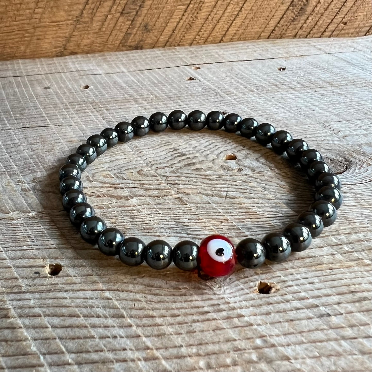 SariBlue® Evil Eye Hematite Bracelet