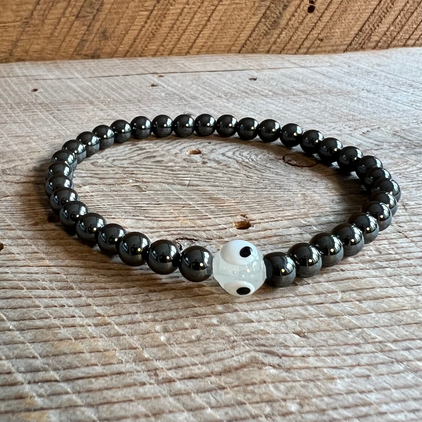 SariBlue® Evil Eye Hematite Bracelet