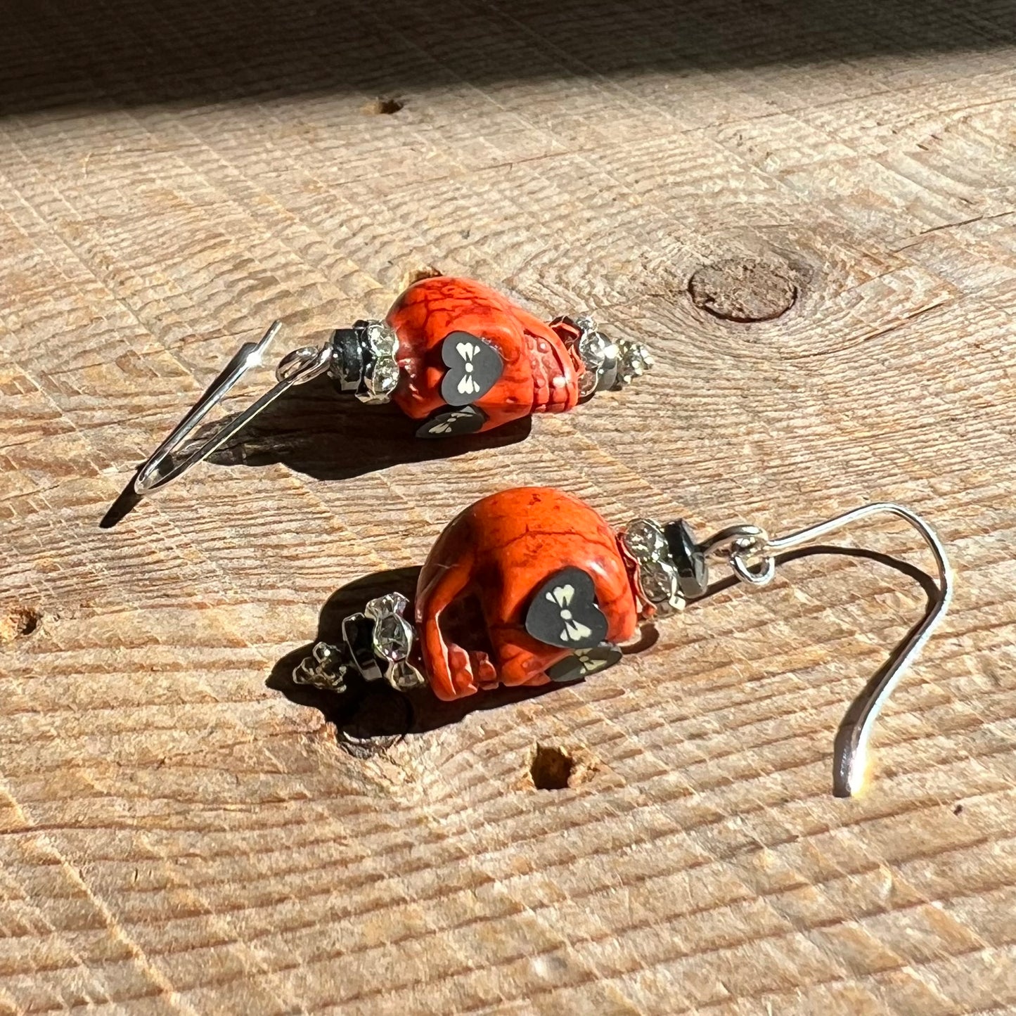 SariBlue® Sparkle Sugarskull Earrings