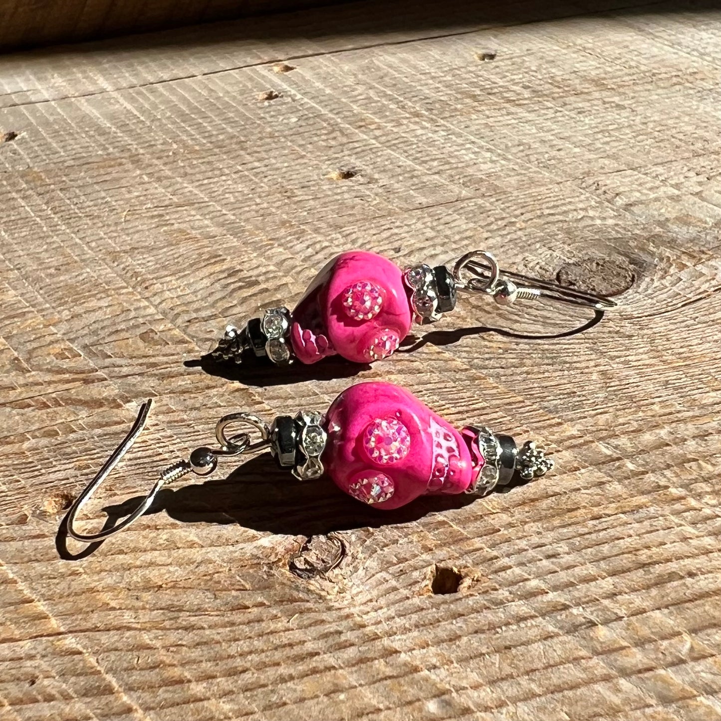 SariBlue® Sparkle Sugarskull Earrings