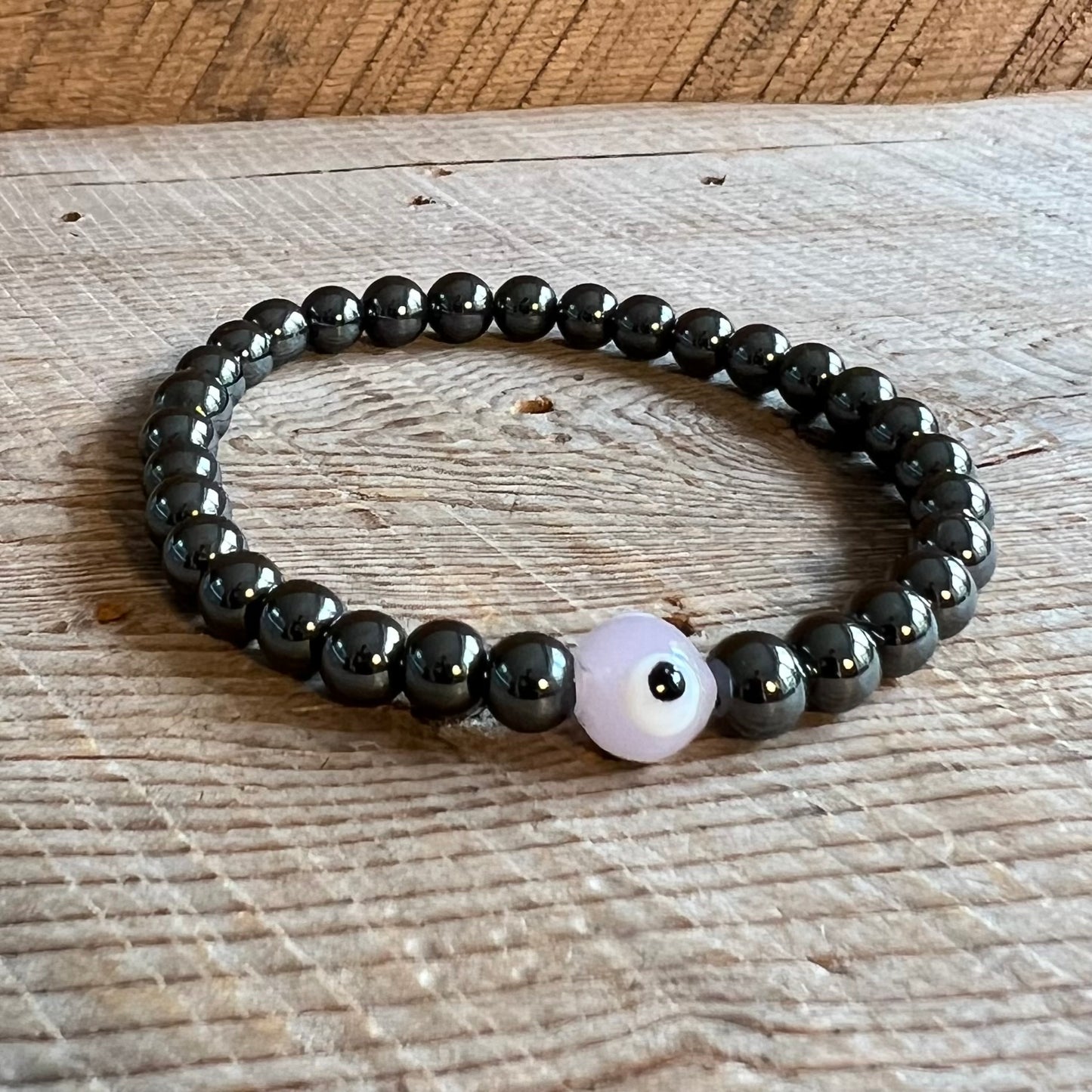 SariBlue® Evil Eye Hematite Bracelet