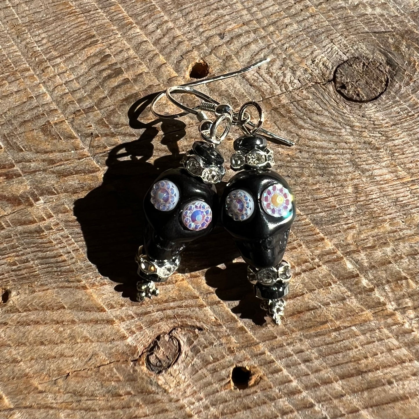 SariBlue® Sparkle Sugarskull Earrings