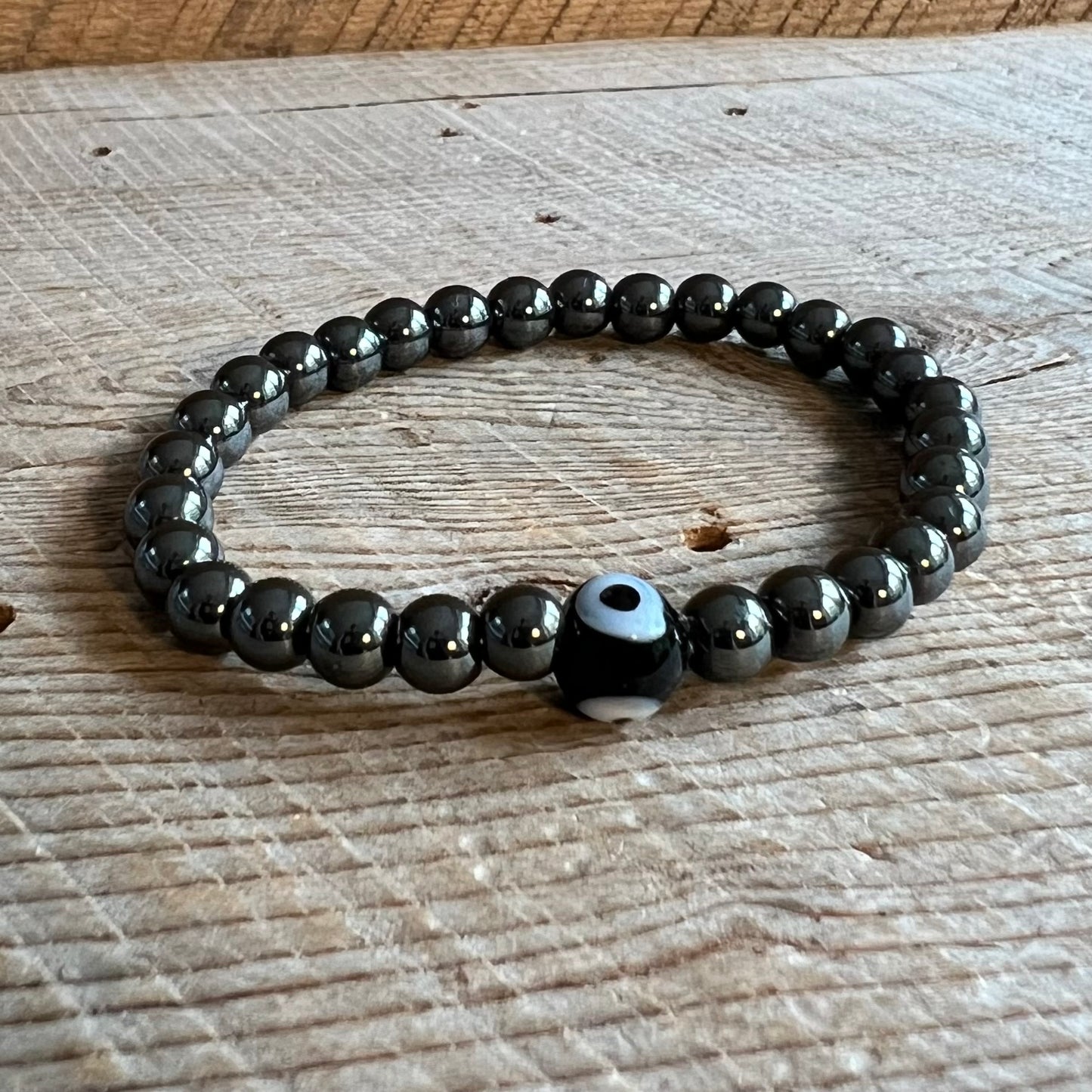 SariBlue® Evil Eye Hematite Bracelet