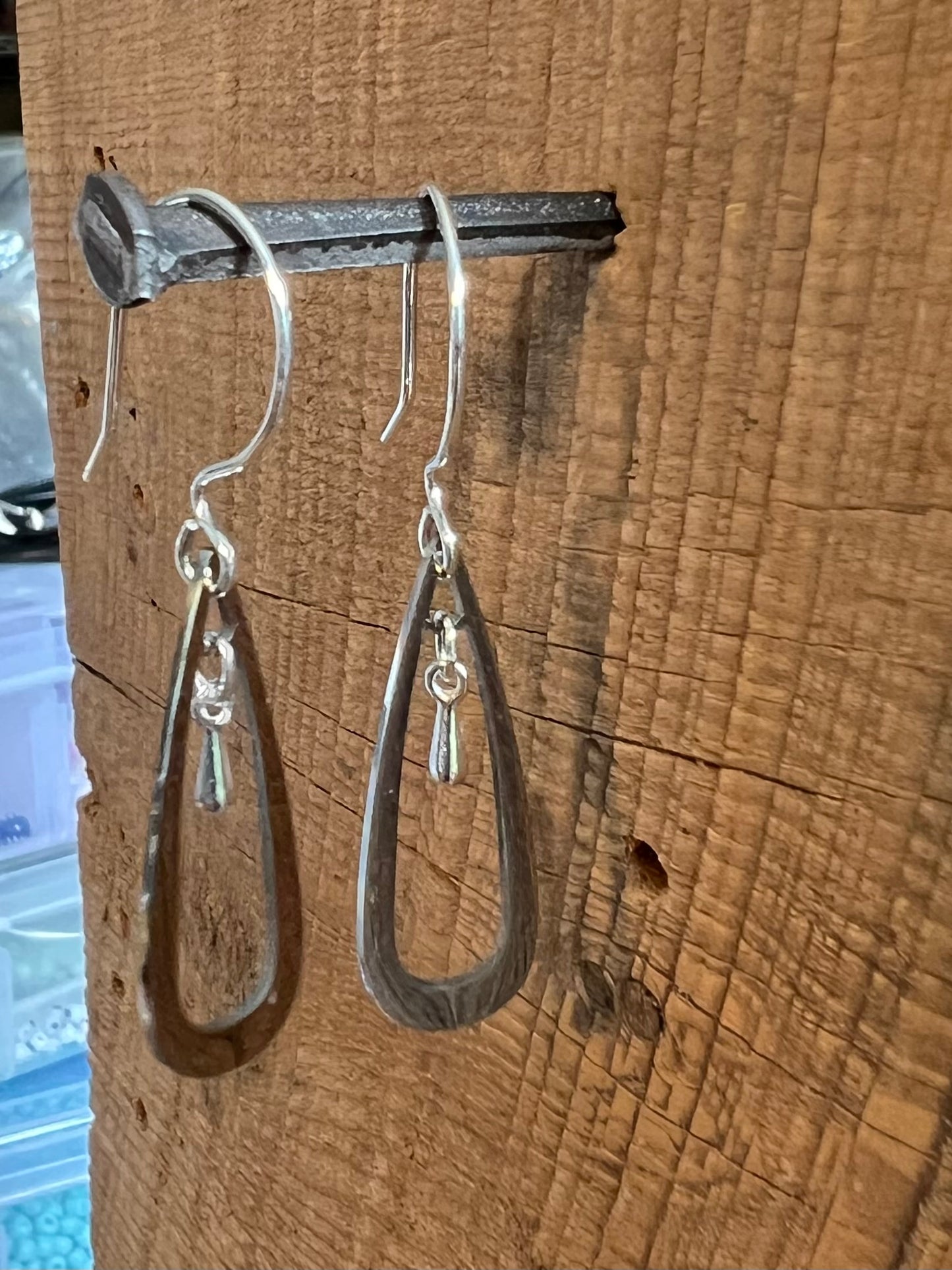 SariBlue® Silver Nested Dewdrop Earrings