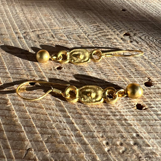 SariBlue® Roman Empire Gold Earrings