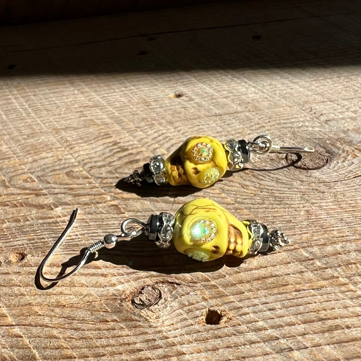 SariBlue® Sparkle Sugarskull Earrings