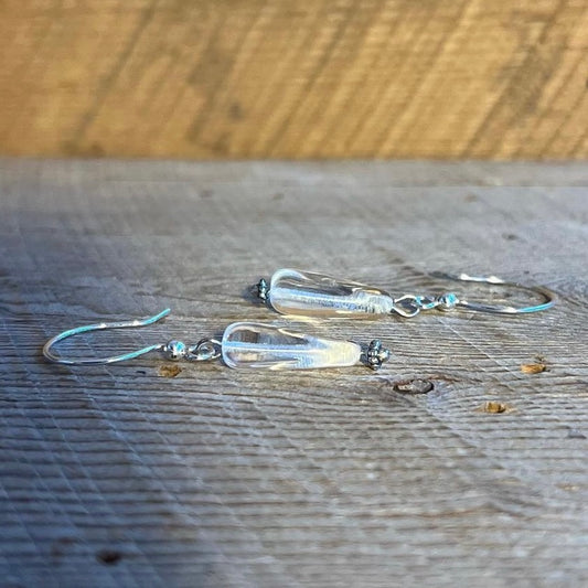 SariBlue®️ Czech Glass Icicle Earrings