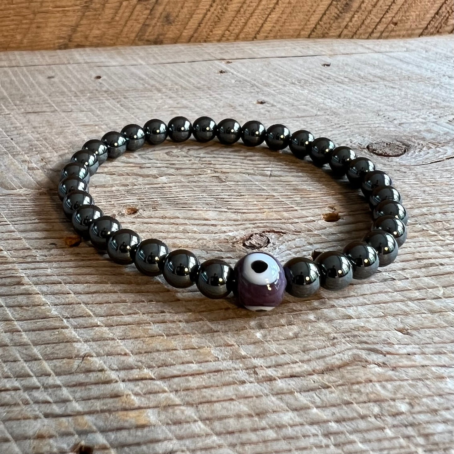 SariBlue® Evil Eye Hematite Bracelet