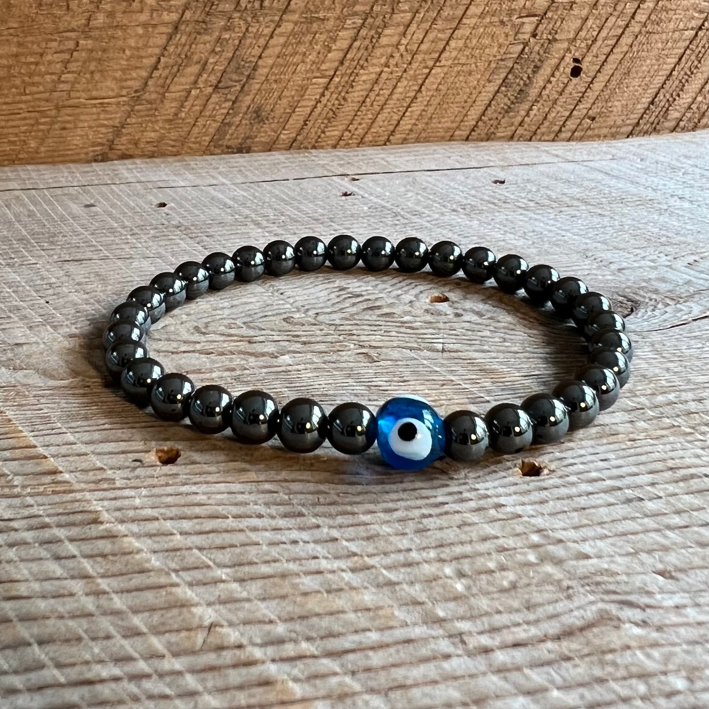 SariBlue® Evil Eye Hematite Bracelet