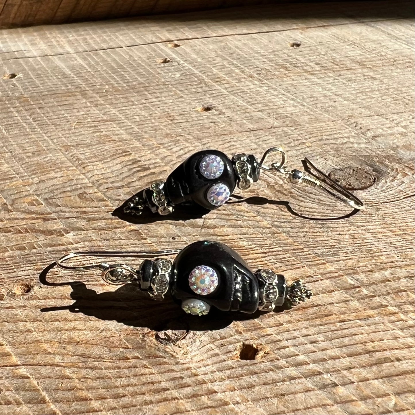 SariBlue® Sparkle Sugarskull Earrings