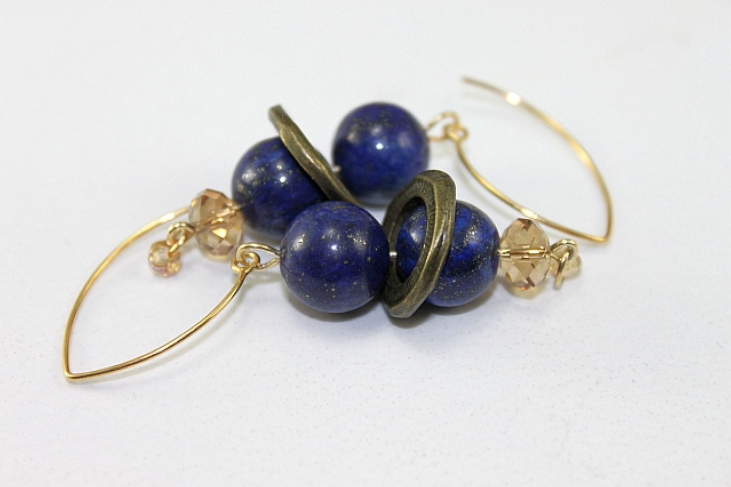 SariBlue® Lapis Lazuli Statement Earrings