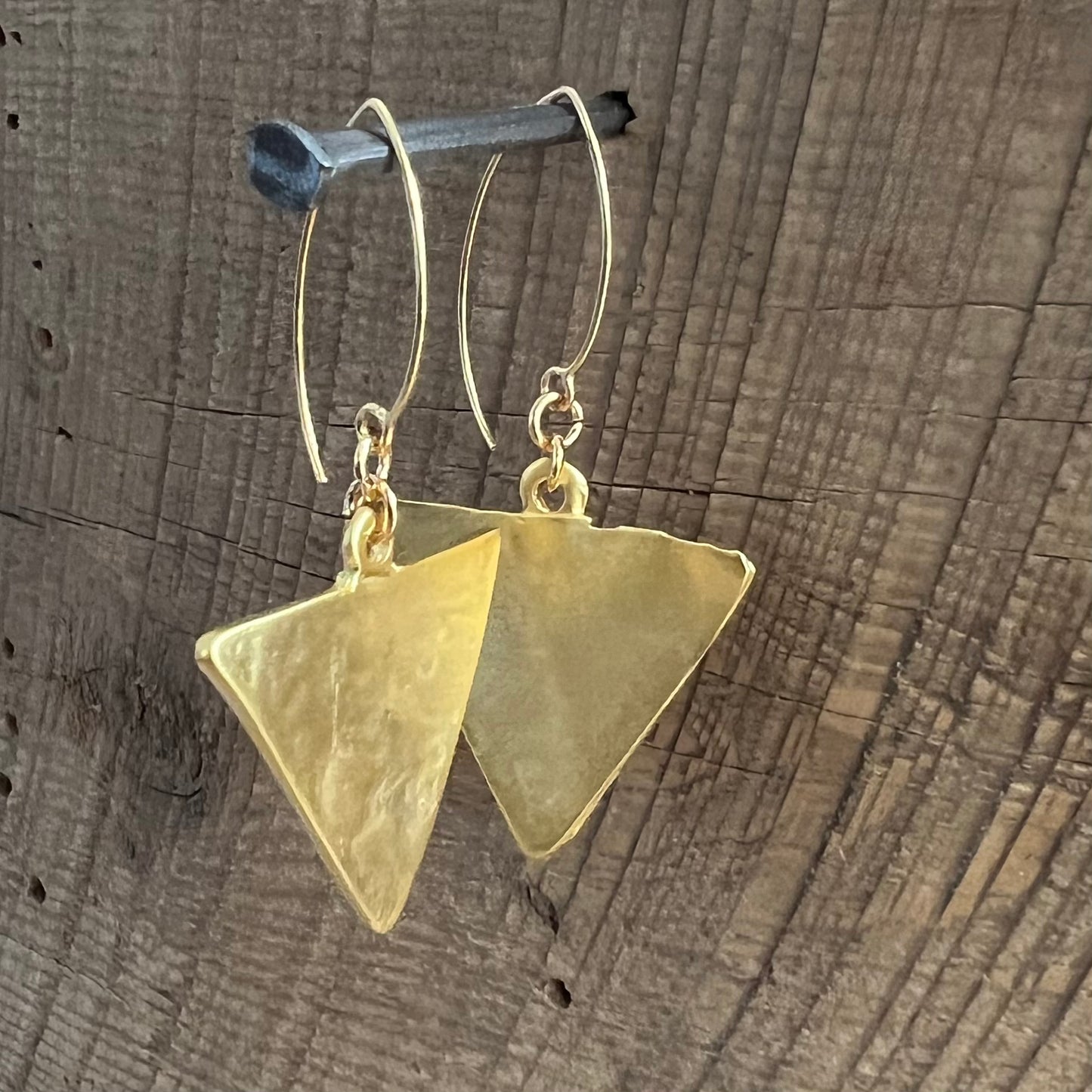 SariBlue® Gold Delta Earrings