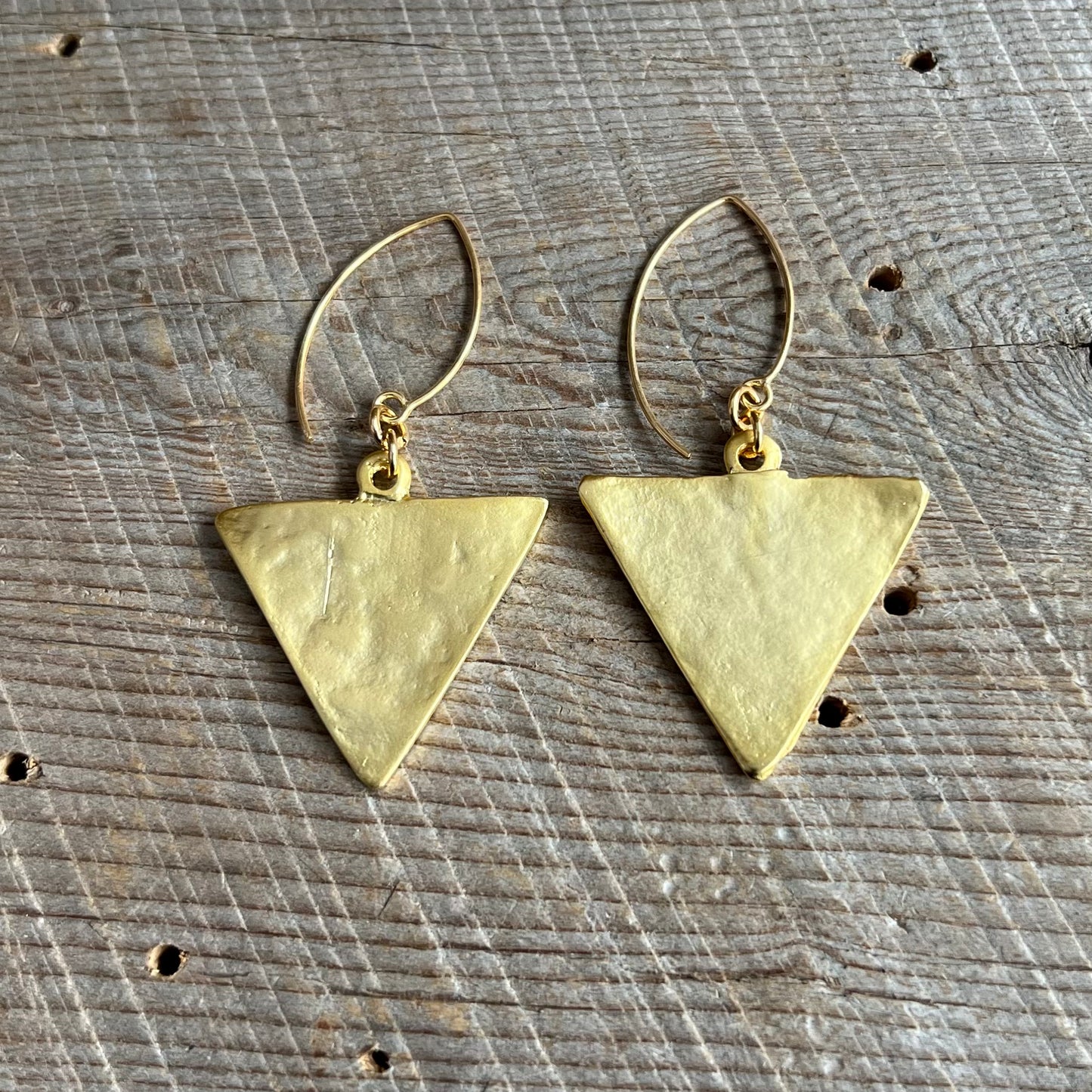 SariBlue® Gold Delta Earrings